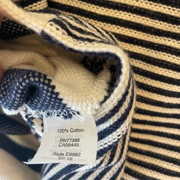 Madewell Coastland Stripe 100% Cotton Tank | Sz XS - Picture 6 of 6